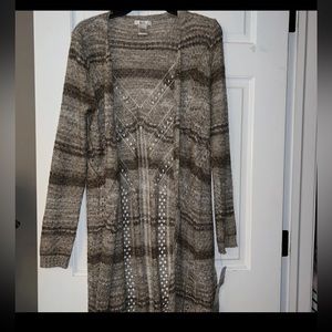 Isela Open Front Cardigan  Small Long Sleeve Von  Maur NWT